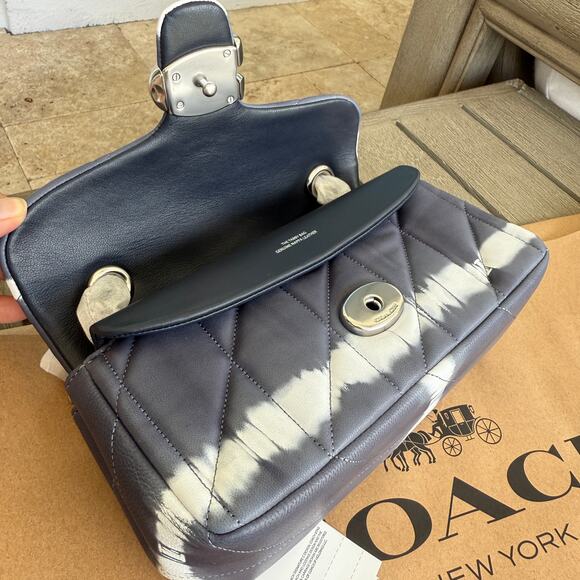 Last 1 ‼️Coach Tabby Shoulder Bag 20 With Quilting And Tie-Dye CU080 - Picture 14 of 16